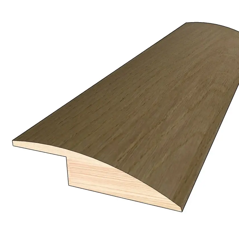 Honeytone Ivory Oak 0.50 . Thick x 1.50 . Wide x 78 . Length Hardwood Overlap Reducer Molding