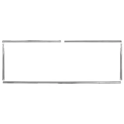 Liftgate Window Shiny metal Trim Kit, 1966-77 Ford Bronco