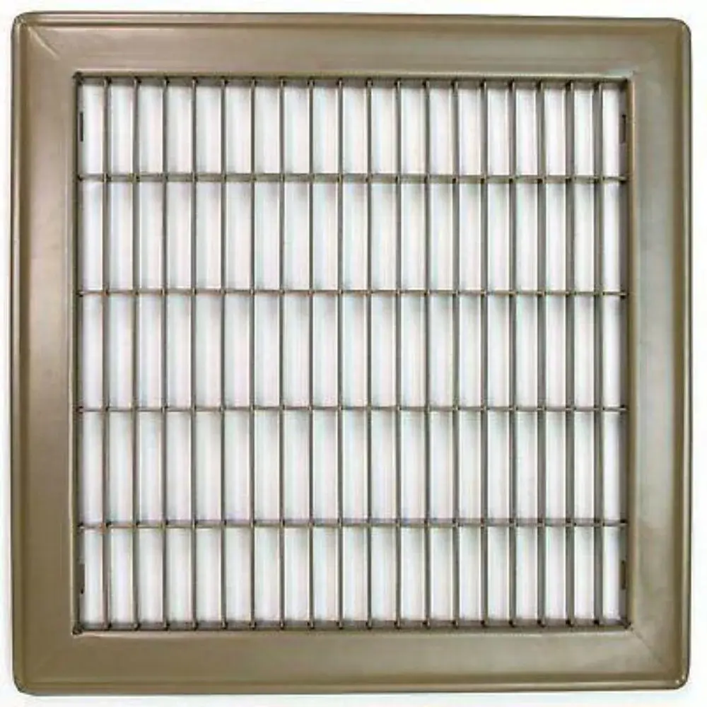MFFR614W METAL-FAB Ivory Stamped Floor Register, 6" X 14"