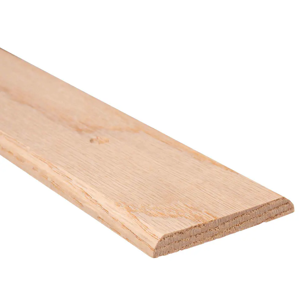 Natural Oak Seambinder Floor Moulding, 3/8" x 2-1/2" x 3'