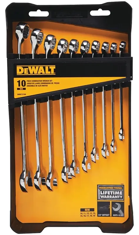 Magnetic Tip DEWALT DWMT72166 Wrench Place, 10-Piece, Specifications: Metric Measurement