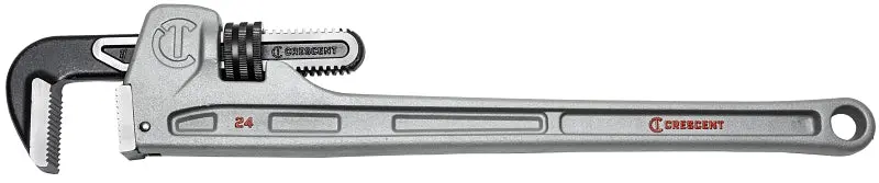 Crescent CAPW24 Pipe Wrench, 0 to 3-1/2 Jaw, 24 L, Aircraft-grade, Powder-Coated