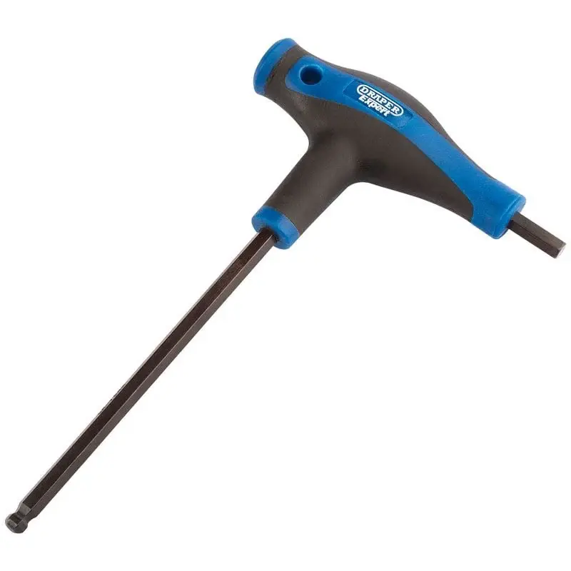 Draper THEX/SG/B Soft Grip 'T' Handle Hexagon and Ball End Core, 5.0mm - (33910)