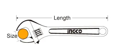 ING-Co 10" Adaptable Wrench HADW131102