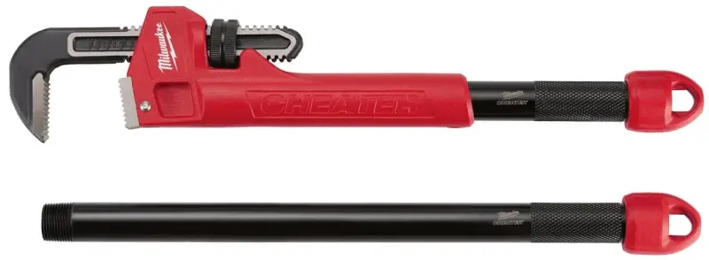 Milwaukee 48-22-7314 Adaptable Pipe Wrench, 2-1/2 Jaw, 21.8 L, Serrated Jaw, Metal, Ergonomic Handle