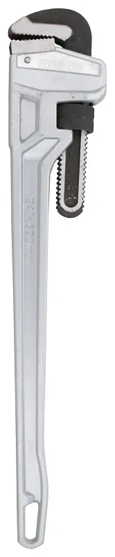 Vulcan JL40142 Pipe Wrench, 63 mm Jaw, 24 L, Serrated Jaw, Aluminum, Powder Coated, Industrial Handle